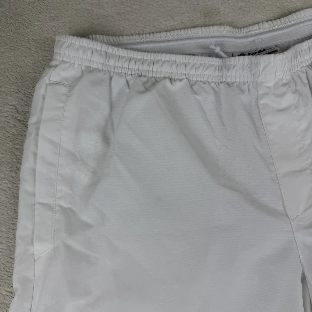 Lotto White Athletic Shorts Men's L‎ Soccer Training Mesh Lined Drawstring